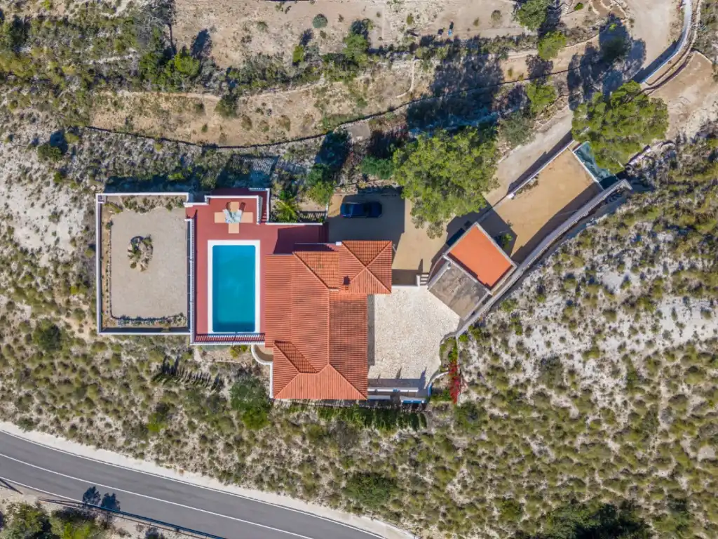 Vista exterior de Casa o xalet en venda en Aigües amb Terrassa, Piscina i Forn
