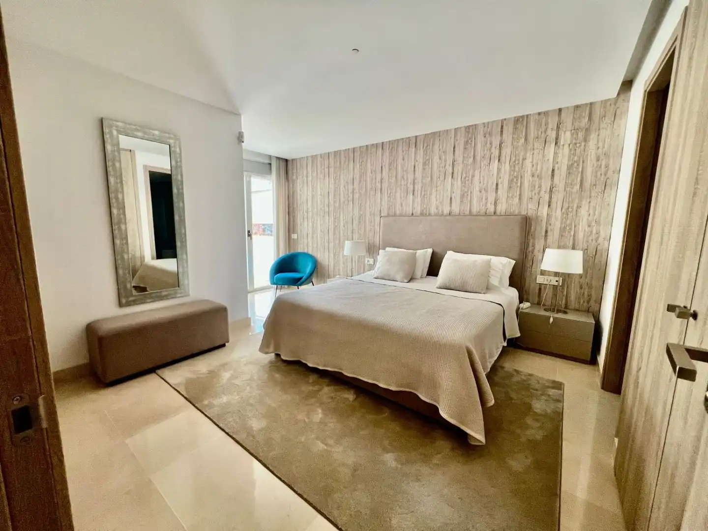 Bedroom of Apartments for rent in Marbella  with Air Conditioner, Heating and Furnished