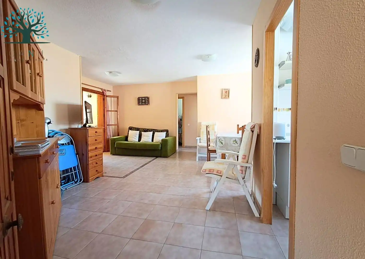 Sala de estar de Apartamento en venta en Mazarrón con Terraza, Trastero y Amueblado