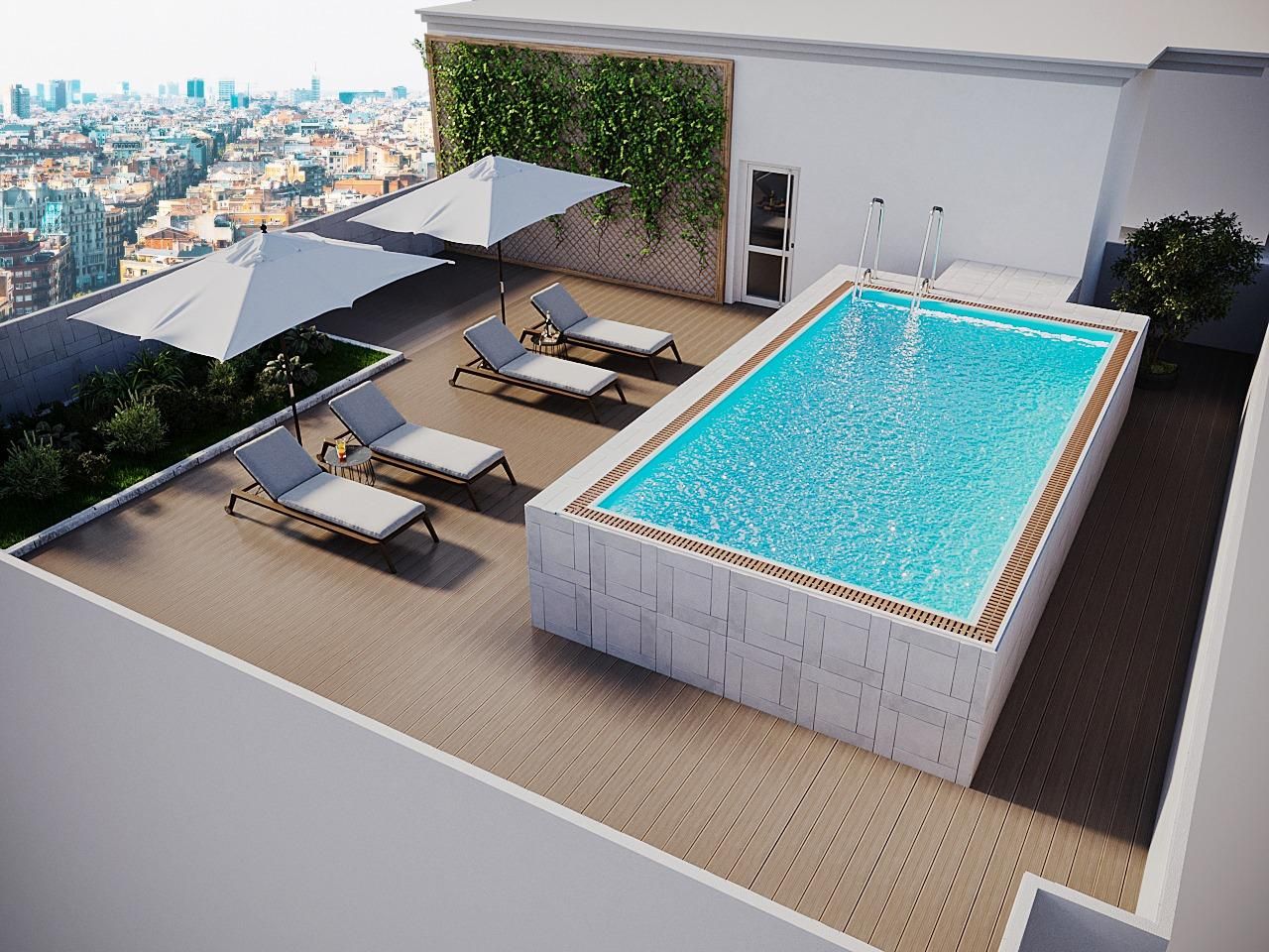 Piscina de Apartament en venda en Málaga Capital amb Aire condicionat, Calefacció i Terrassa