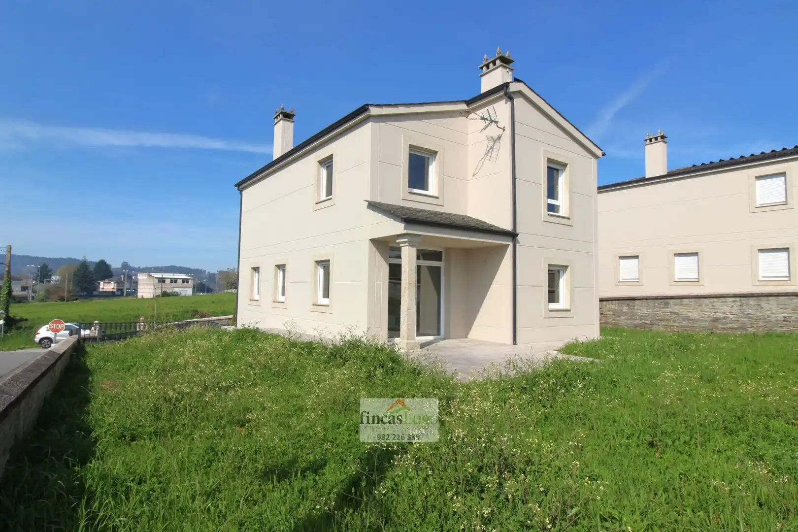 Vista exterior de Casa o chalet en venta en Lugo con Calefacción, Jardín privado y Terraza