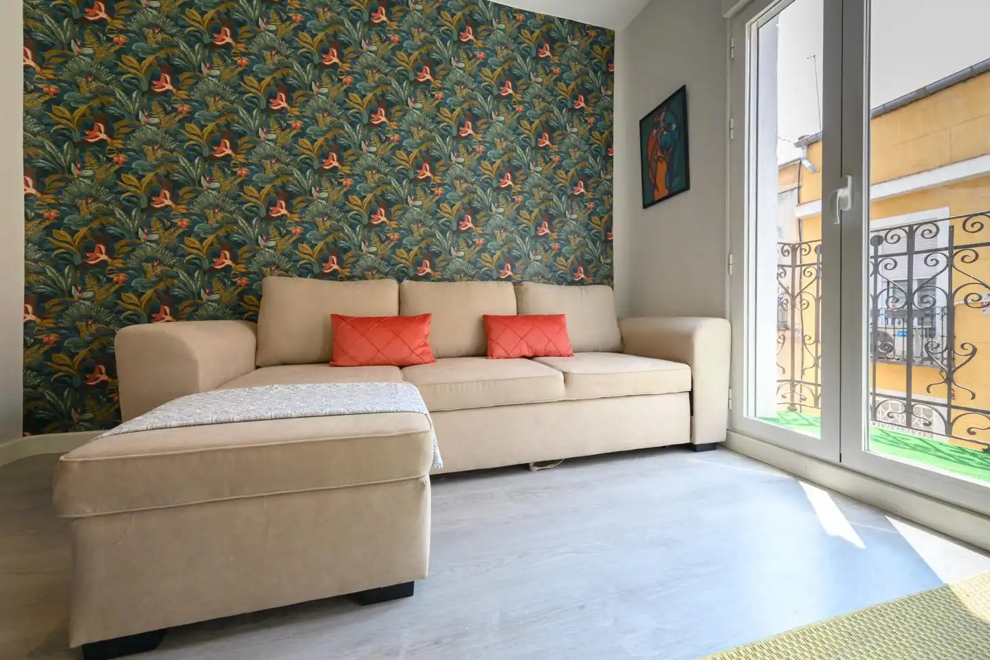 Sala de estar de Piso de alquiler en Madrid con Aire acondicionado, Calefacción y Amueblado