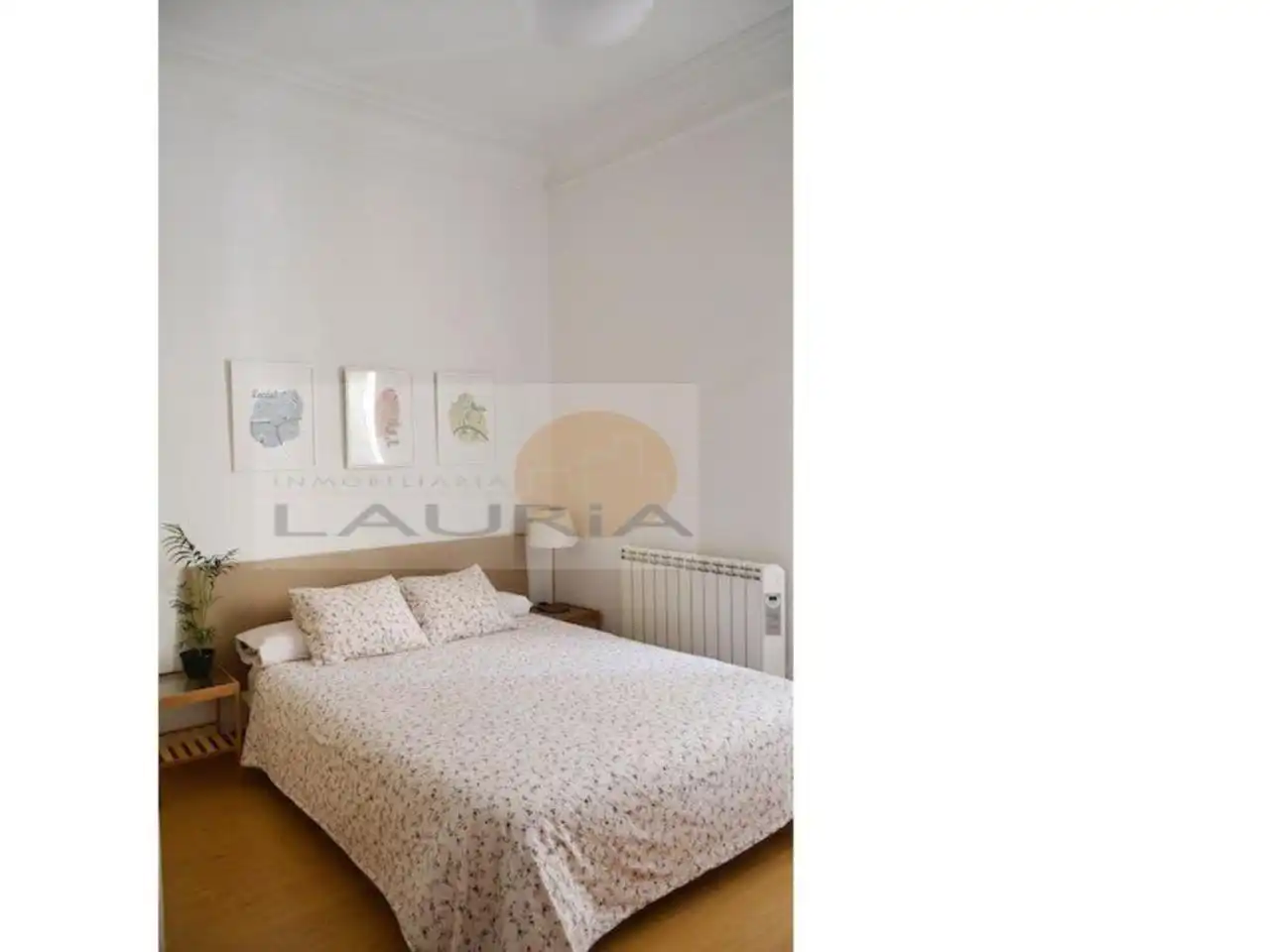 Schlafzimmer von Wohnung zur Miete in Valencia mit Heizung, Terrasse und Möbliert