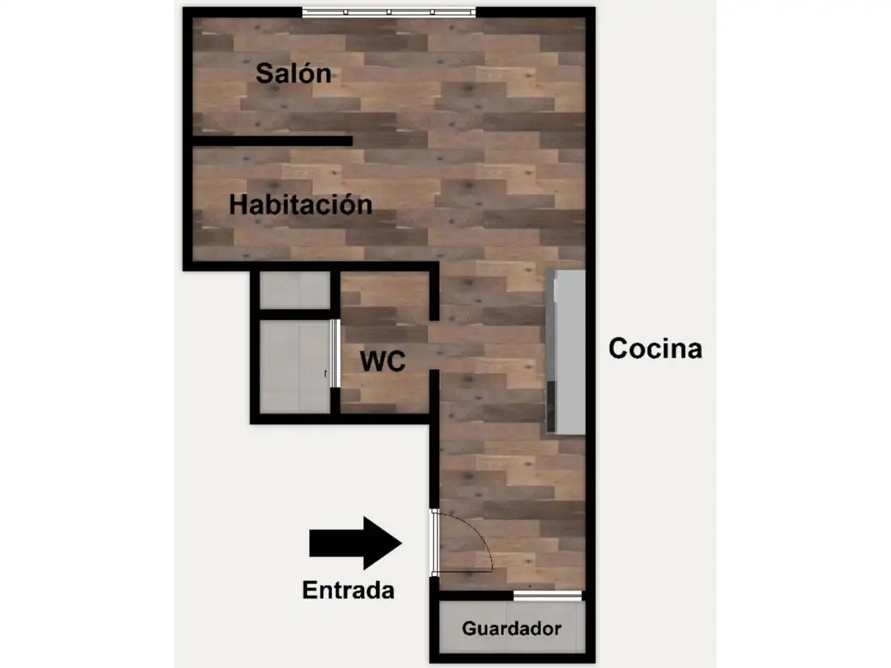 Wohnung zur Miete in Barcelona mit Heizung, Parkett und Abstellraum