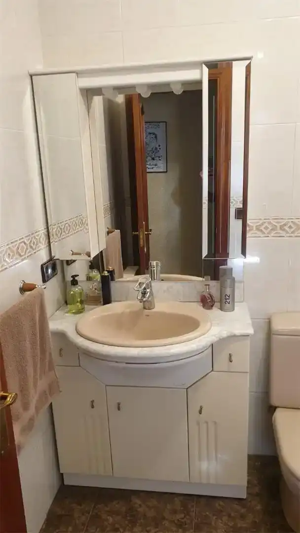 Bathroom of Flat for sale in Santa María de Huerta  with Air Conditioner, Furnished and Oven