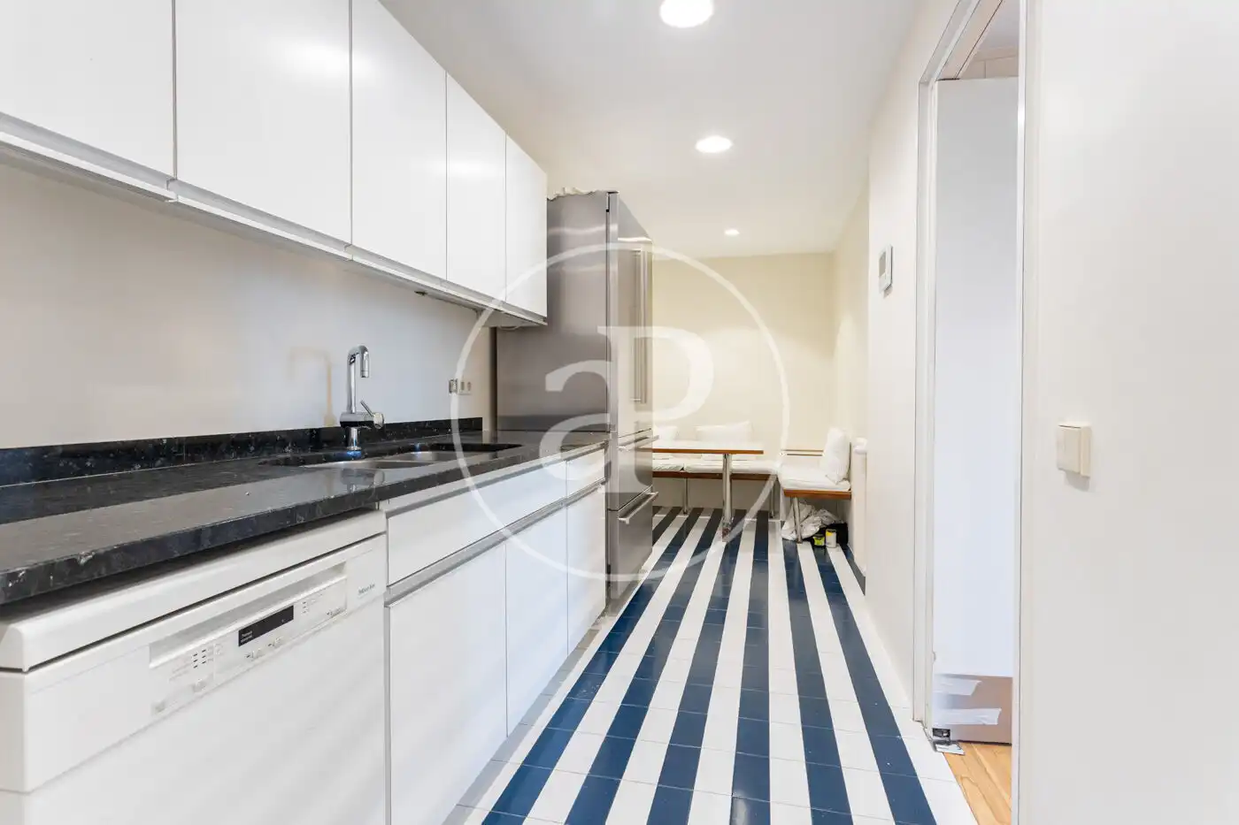Kitchen of Flat for rent in Barcelona  with Air Conditioner, Heating and Private garden