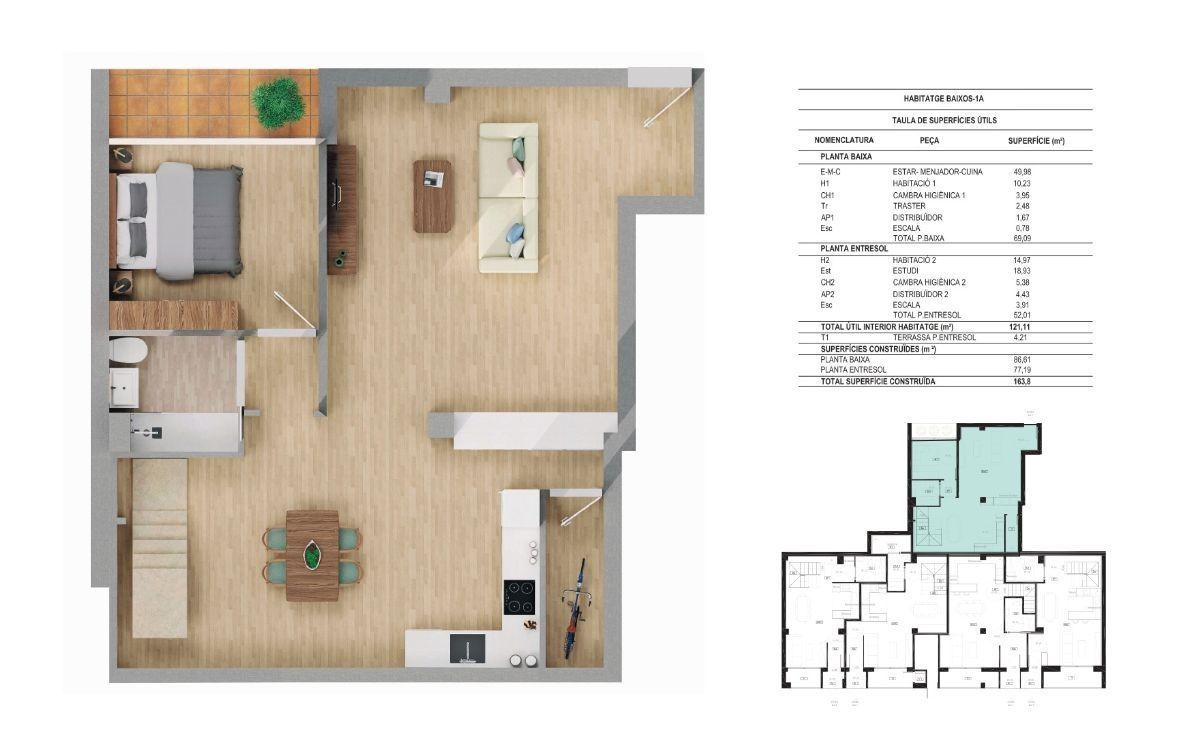 Duplex for sale in Montilivi