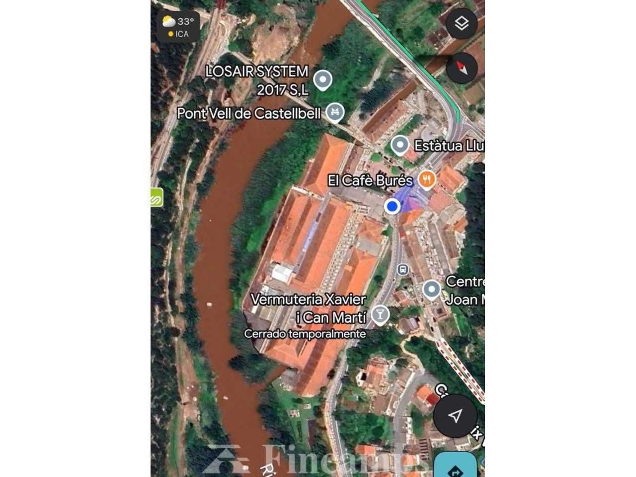 Vista exterior de Nau industrial en venda en Castellbell i el Vilar