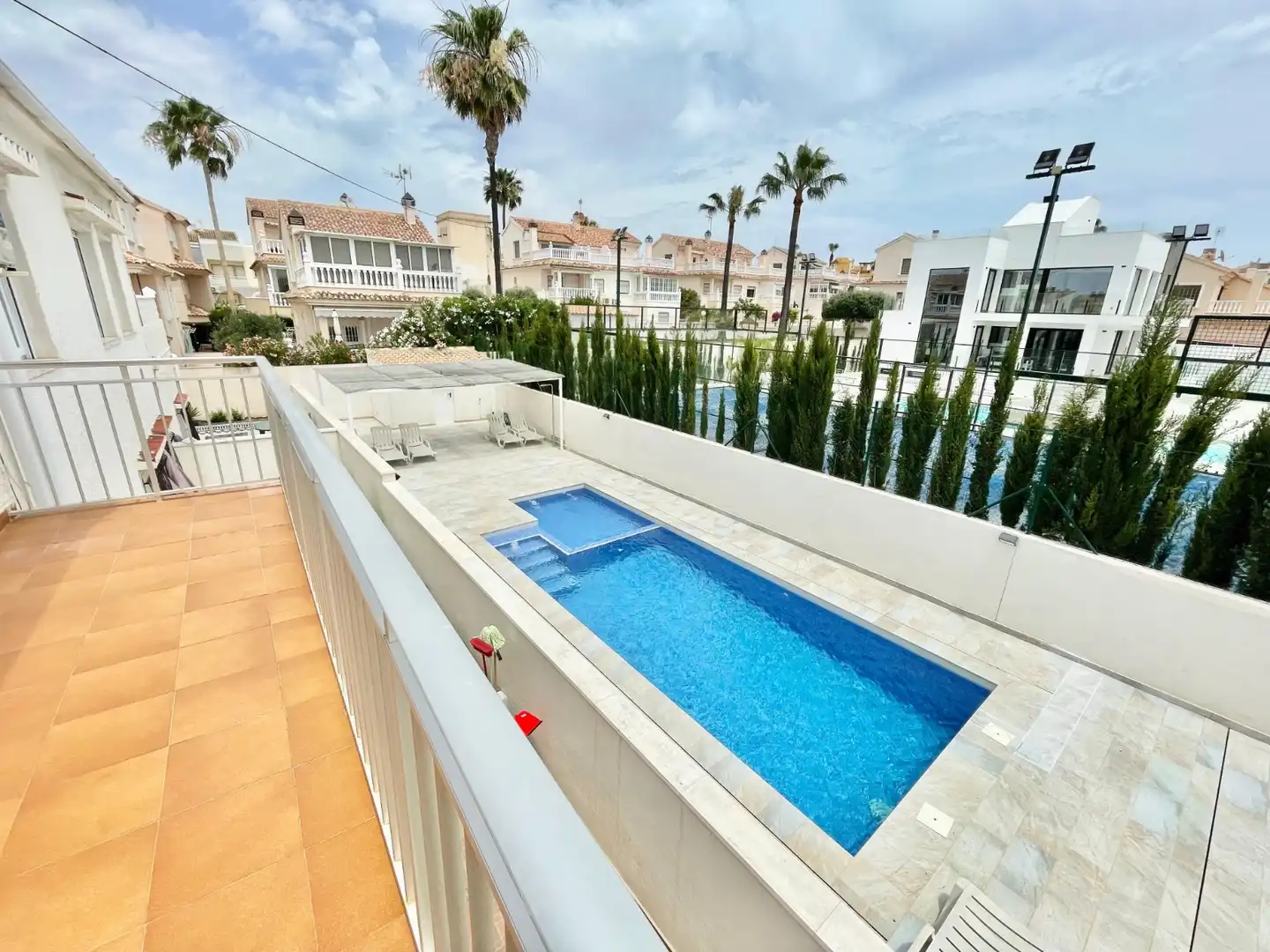 Swimming pool of Apartments for rent in Torrevieja  with Air Conditioner, Heating and Terrace