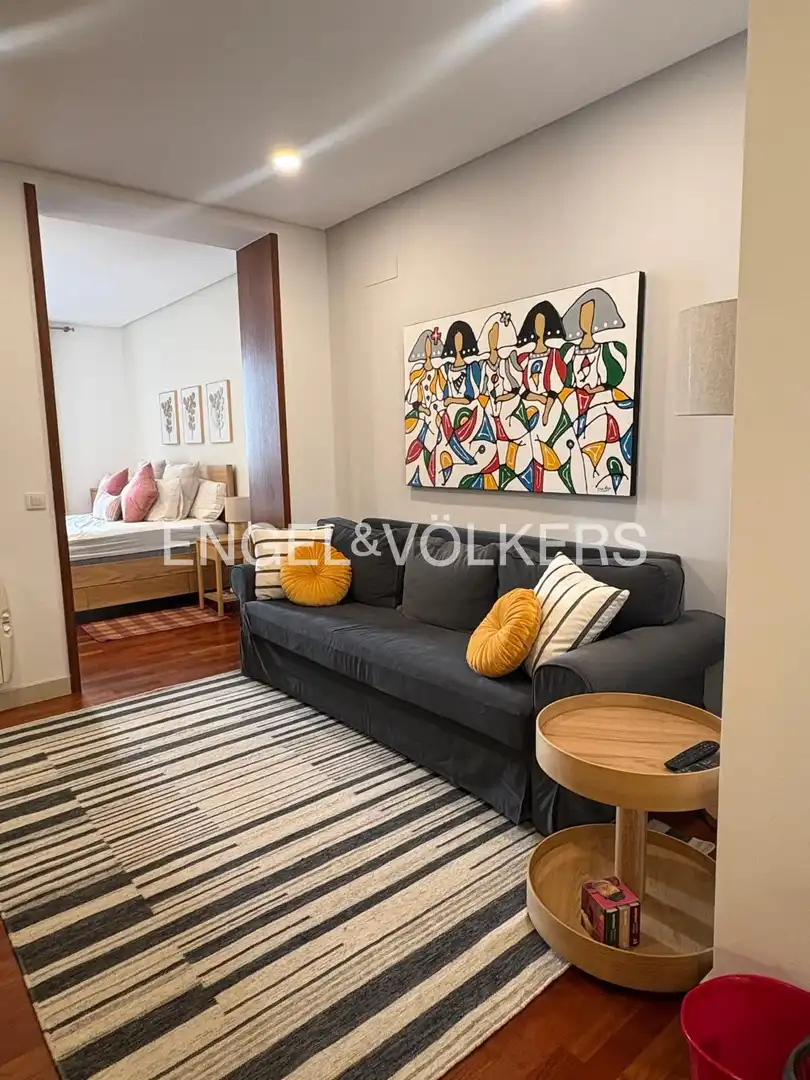 Sala de estar de Piso de alquiler en Madrid con Calefacción, Amueblado y Balcón