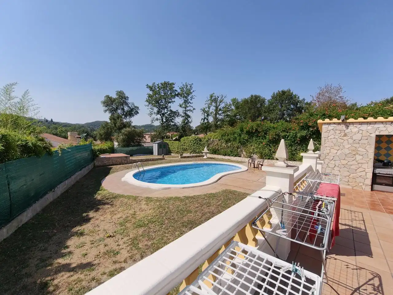 Piscina de Casa o xalet en venda en Caldes de Malavella amb Aire condicionat, Calefacció i Jardí privat