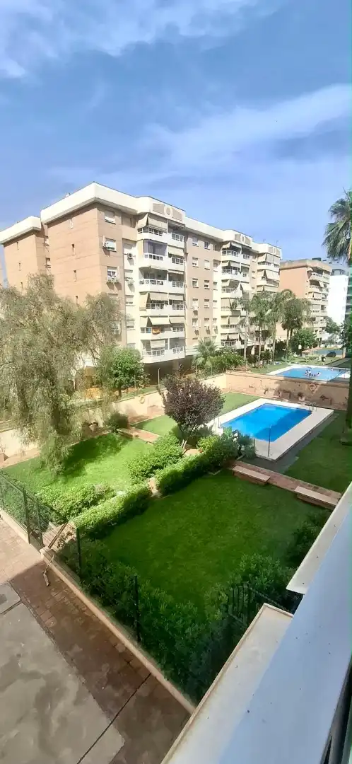 Swimming pool of Flat for sale in Málaga  with Air Conditioner, Terrace and Furnished