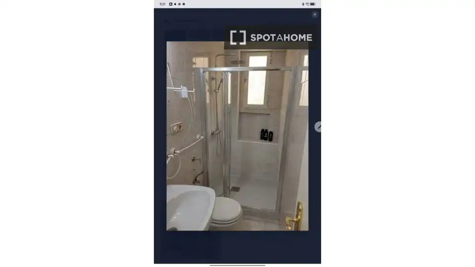 Bany de Apartament per a compartir en Madrid amb Aire condicionat, Calefacció i Terrassa