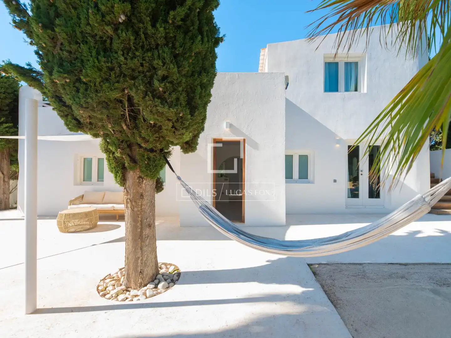 Vista exterior de Casa o chalet en venta en Sant Josep de sa Talaia con Aire acondicionado, Jardín privado y Terraza