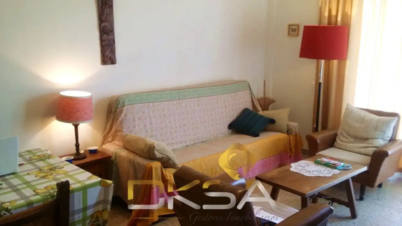 Sala de estar de Apartamento de alquiler en Castellón de la Plana / Castelló de la Plana con Aire acondicionado, Terraza y Amueblado