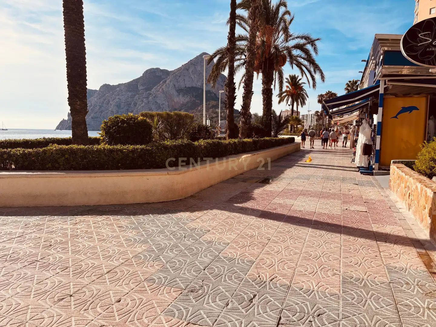 Vista exterior de Apartamento de alquiler en Calpe / Calp con Aire acondicionado, Lavadora y Microondas