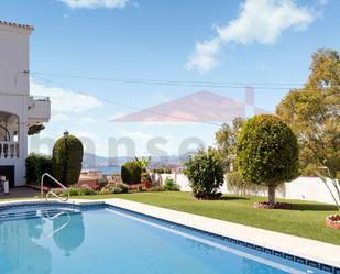 Swimming pool of House or chalet for sale in Málaga Capital  with Air Conditioner, Terrace and Swimming Pool