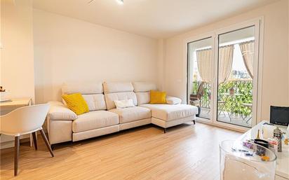 Living room of Flat for sale in  Palma de Mallorca  with Air Conditioner, Parquet flooring and Terrace