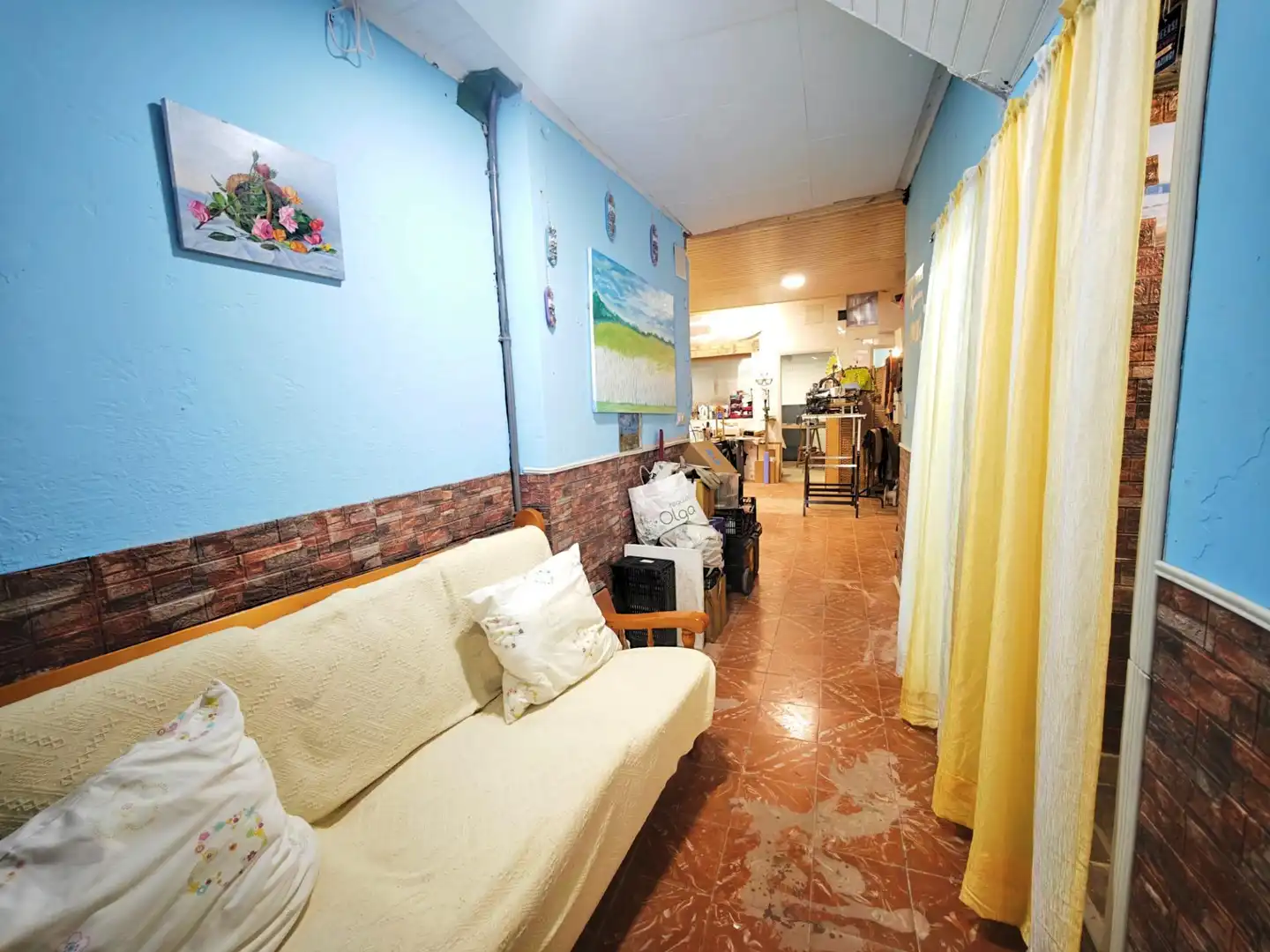 Sala de estar de Casa adosada en venta en Ortigueira con Trastero y Amueblado