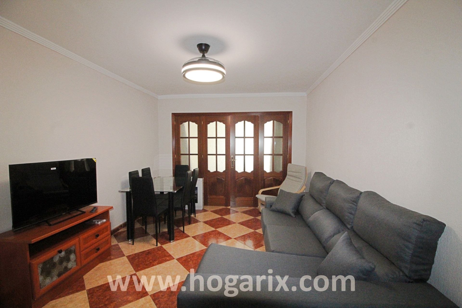 Sala de estar de Piso de alquiler en  Huelva Capital con Aire acondicionado, Trastero y Amueblado