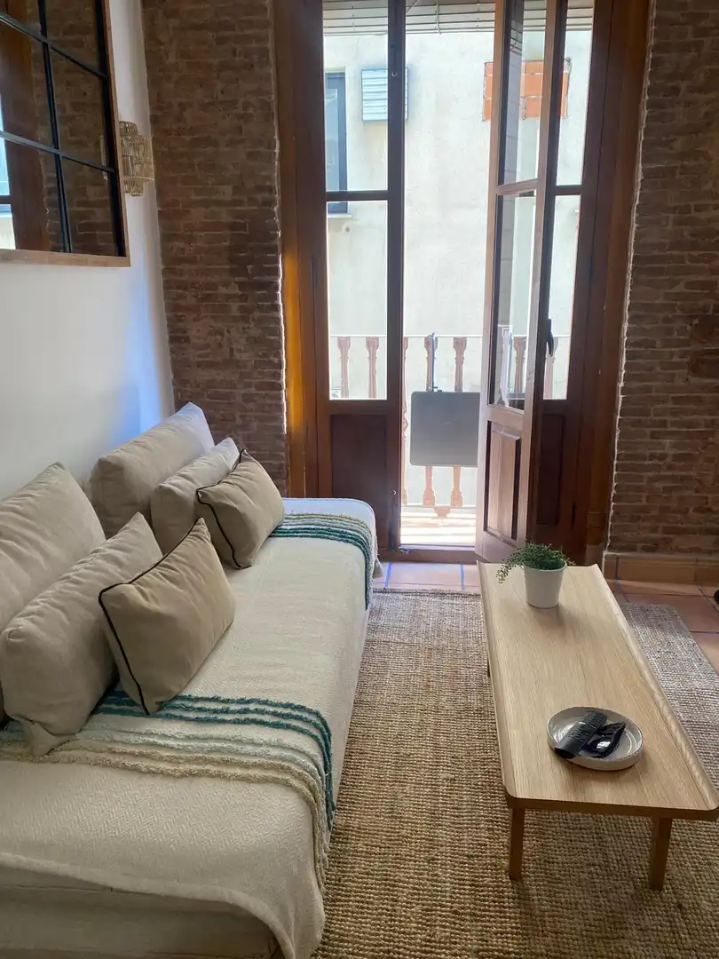 Sala d'estar de Pis de lloguer en Valencia amb Aire condicionat, Calefacció i Moblat