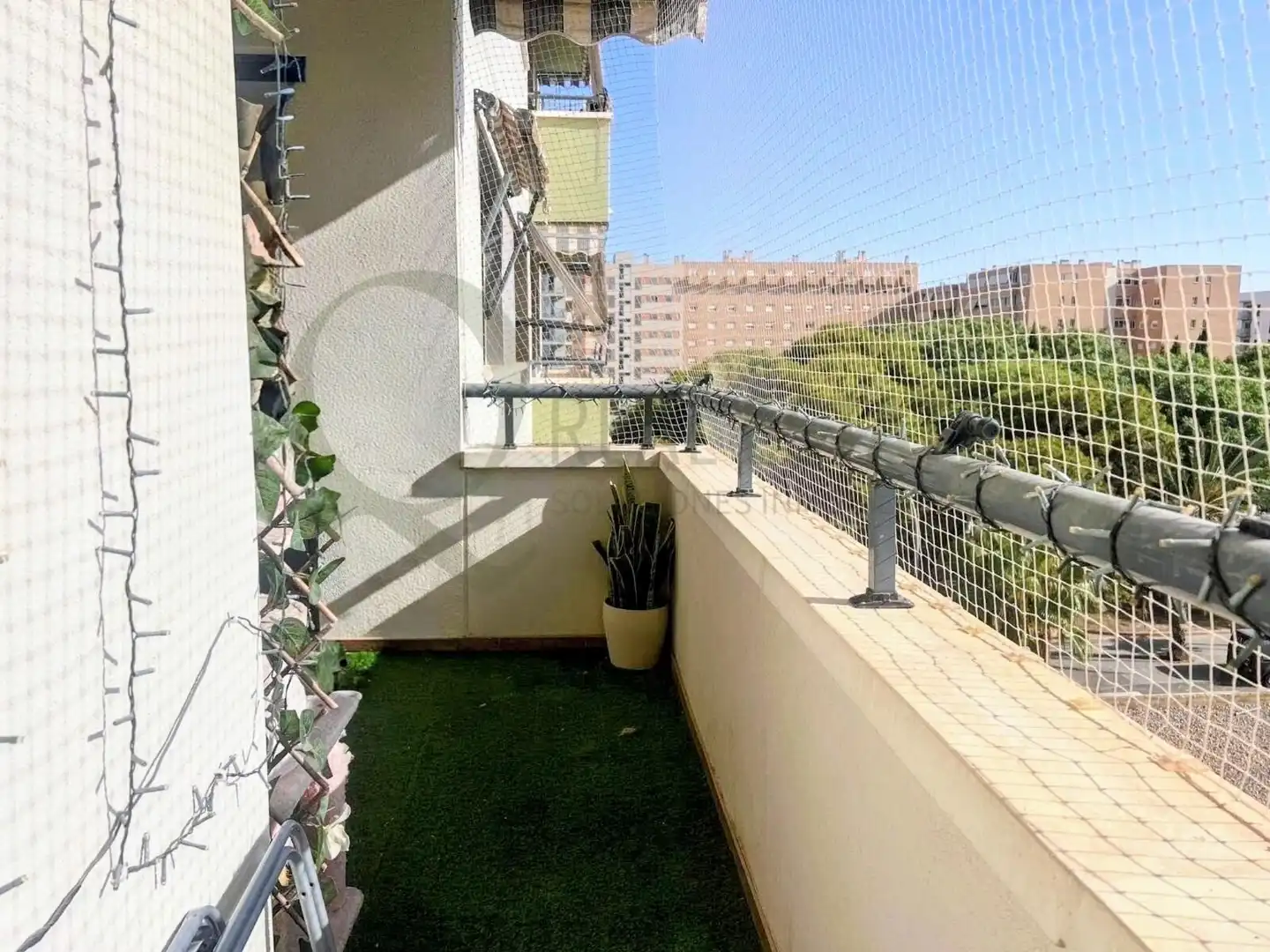 Balcony of Flat for sale in Alicante / Alacant  with Air Conditioner, Heating and Private garden