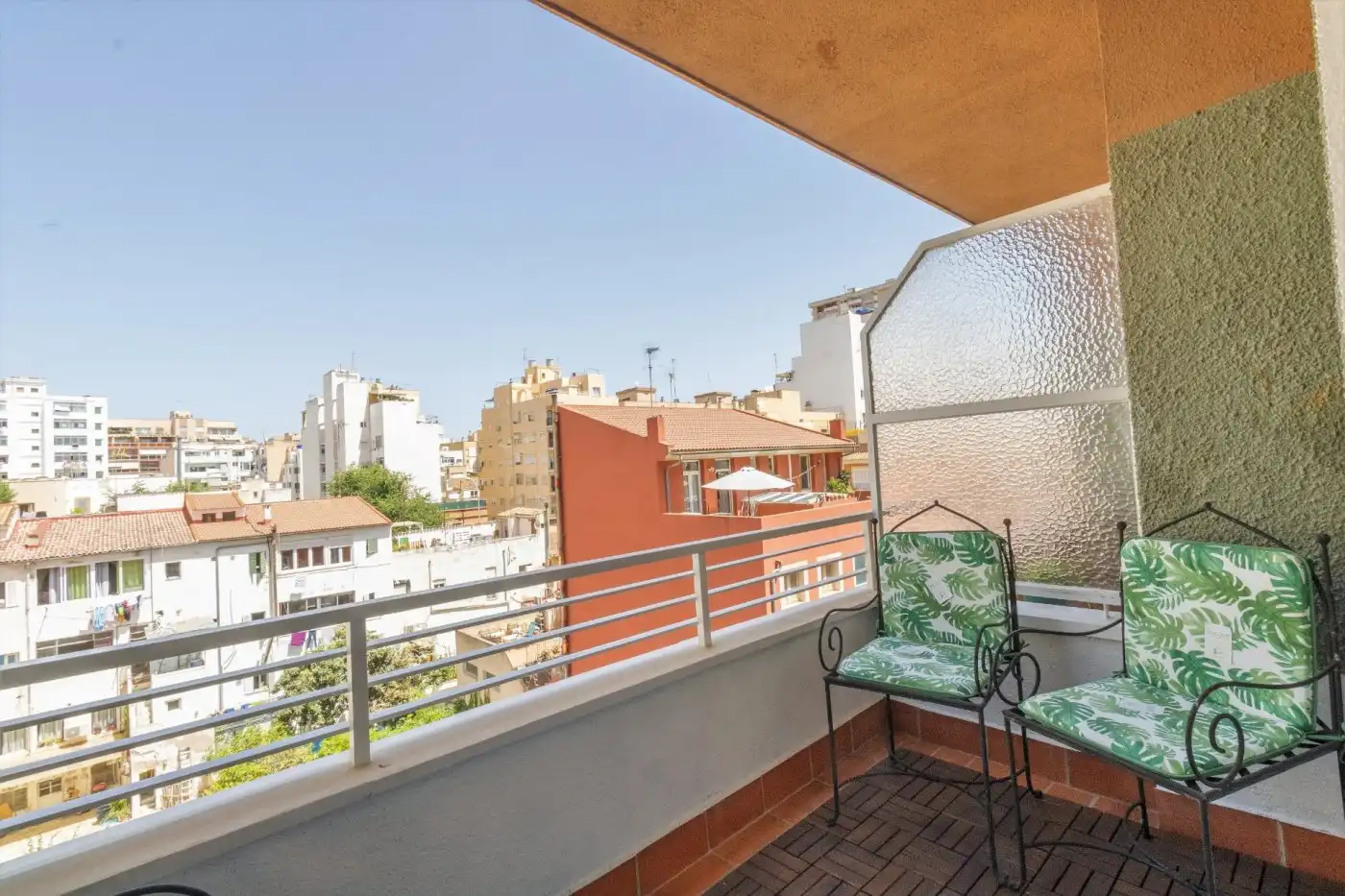 Terraza de Piso de alquiler en  Palma de Mallorca con Calefacción, Parquet y Balcón