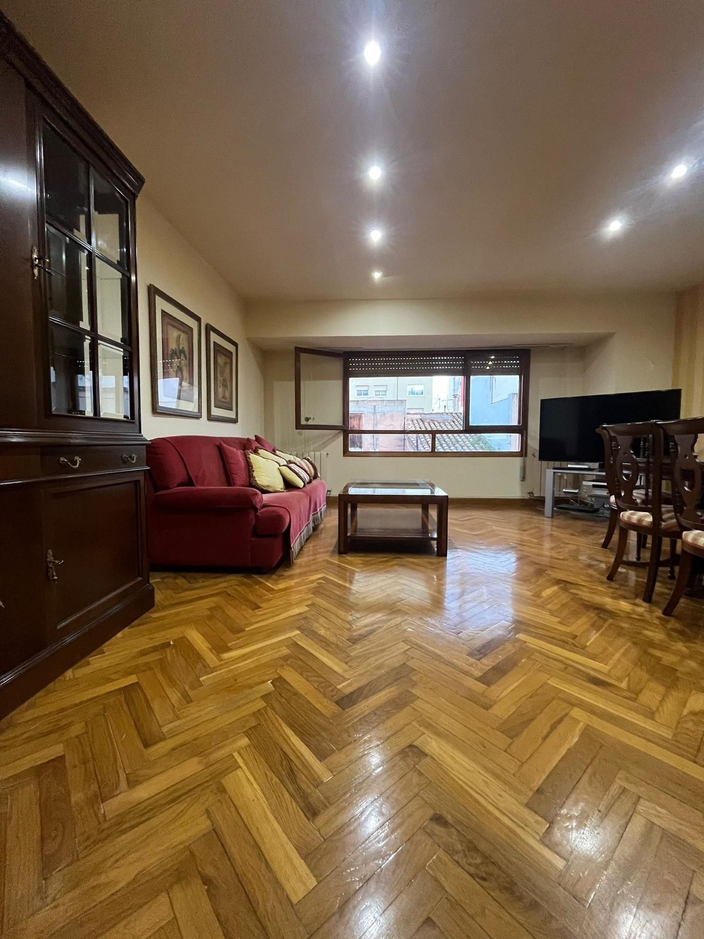 Sala d'estar de Pis de lloguer en Castellón de la Plana / Castelló de la Plana amb Aire condicionat i Parquet