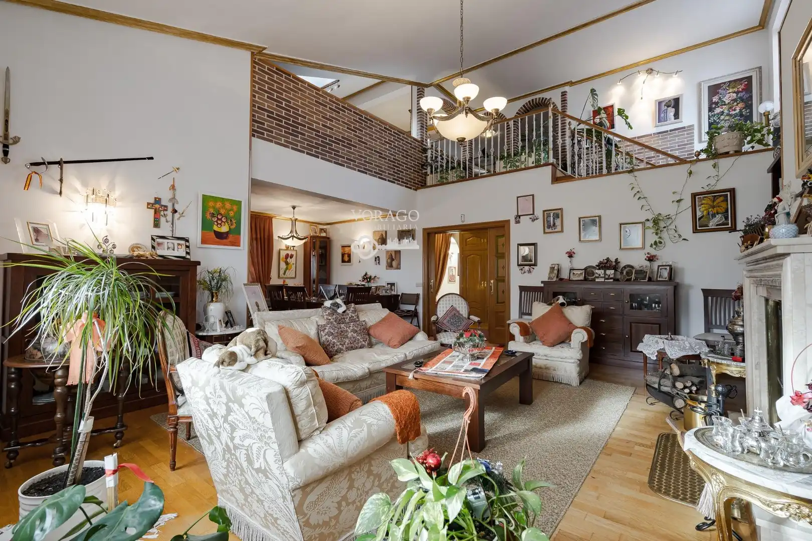 Sala de estar de Casa o chalet en venta en Villanueva de la Torre con Calefacción, Jardín privado y Terraza