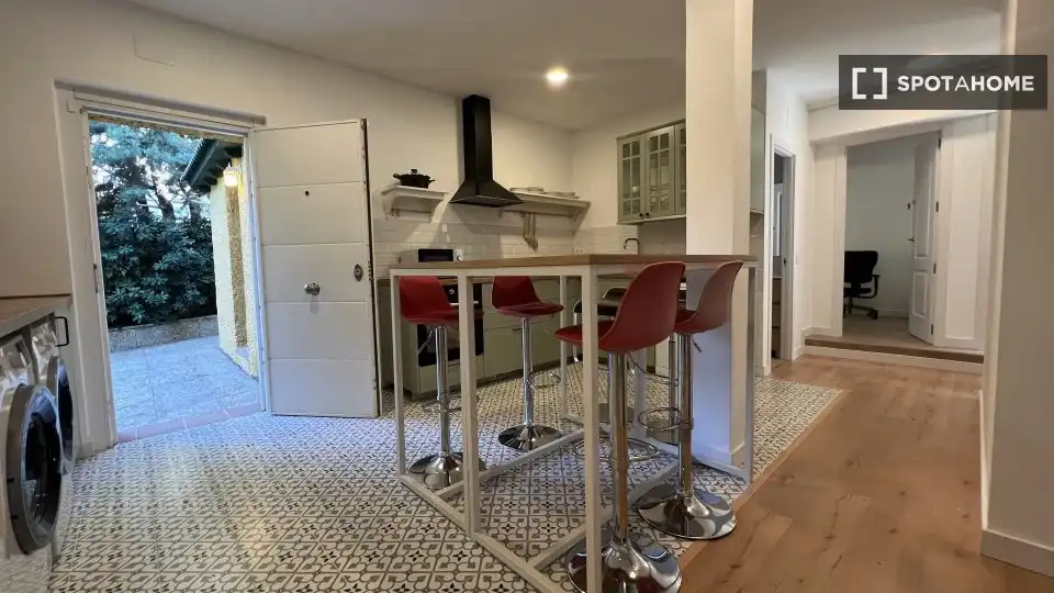 Kitchen of Flat for rent in Madrid  with Air Conditioner, Heating and Furnished