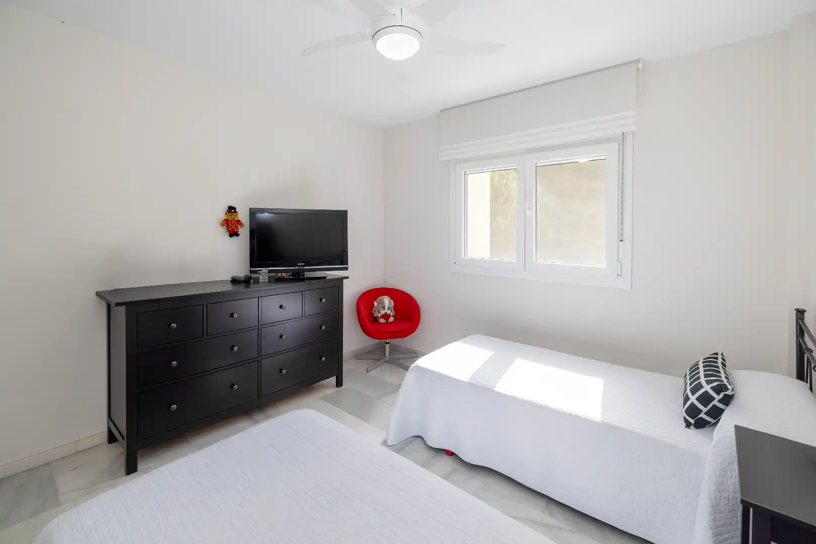 Schlafzimmer von Wohnung zum Verkauf in Málaga mit Klimaanlage, Privatgarten und Abstellraum