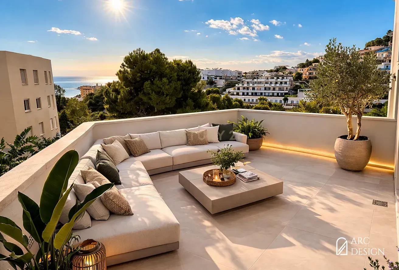 Terraza de Casa o chalet en venta en Fuengirola con Jardín privado, Alarma y Piscina comunitaria