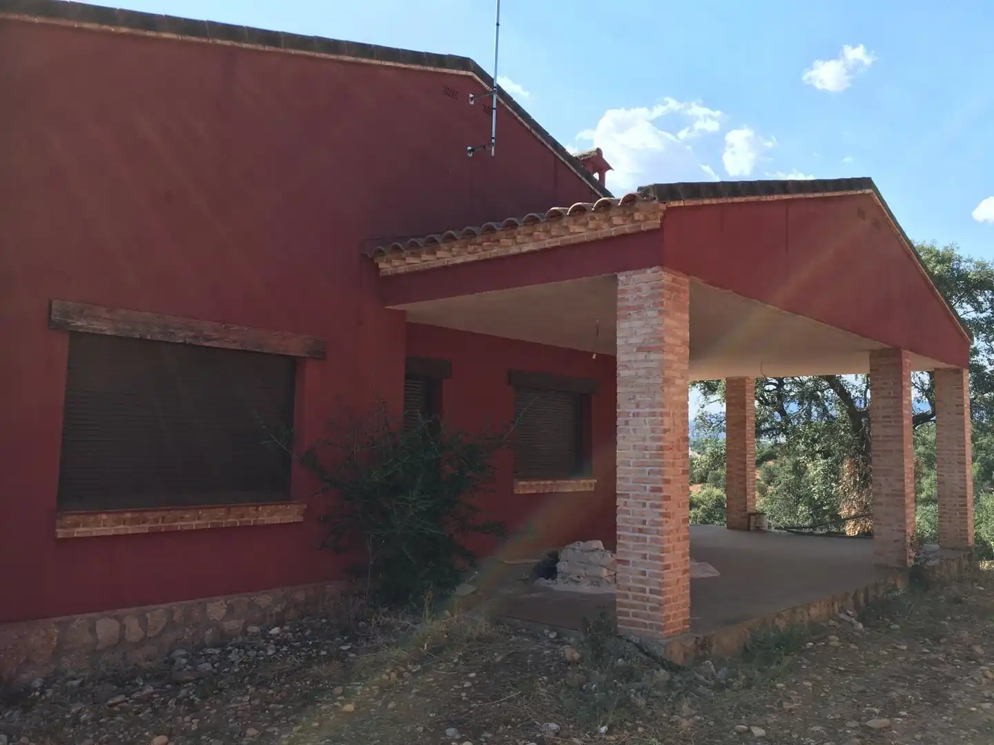Exterior view of Houses for sale in San Román de los Montes  with Air Conditioner, Heating and Private garden
