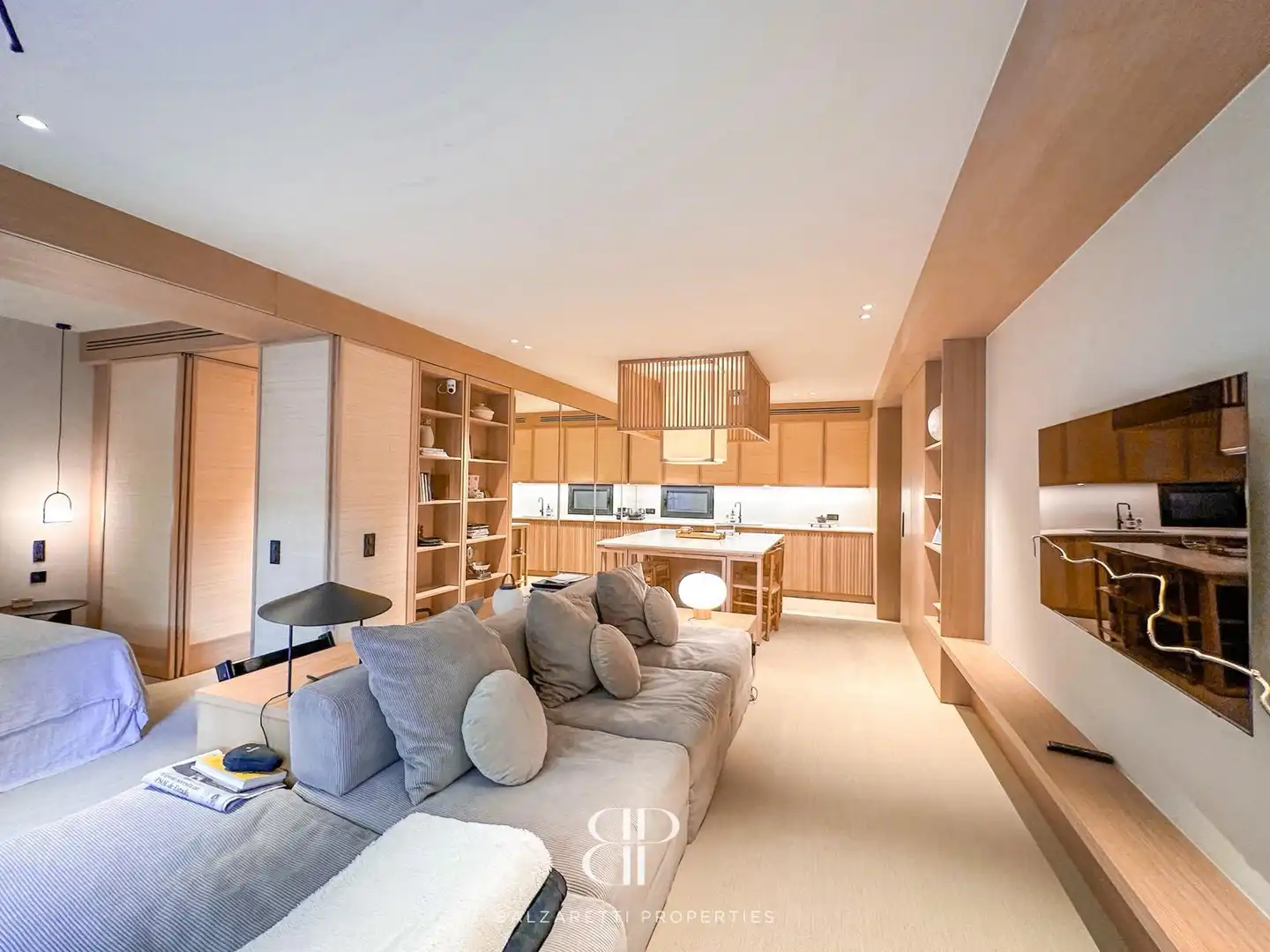 Wohnzimmer von Wohnung zur Miete in Barcelona mit Klimaanlage, Heizung und Parkett