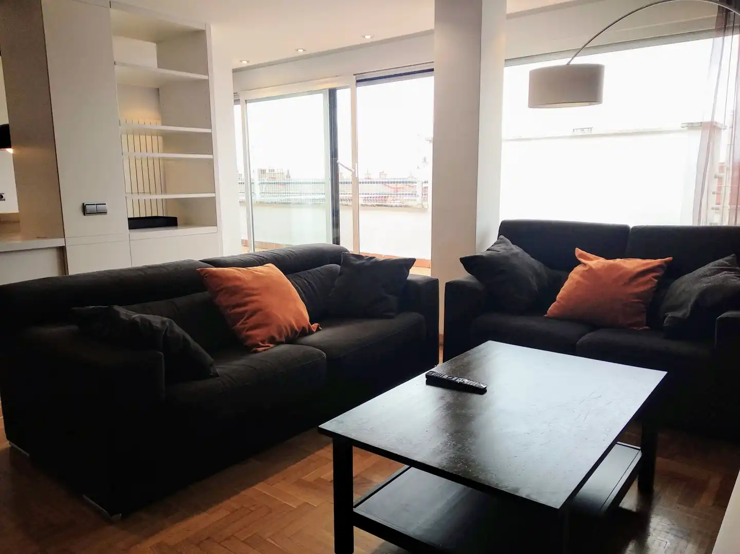 Sala de estar de Ático de alquiler en Barañáin / Barañain con Calefacción, Parquet y Terraza