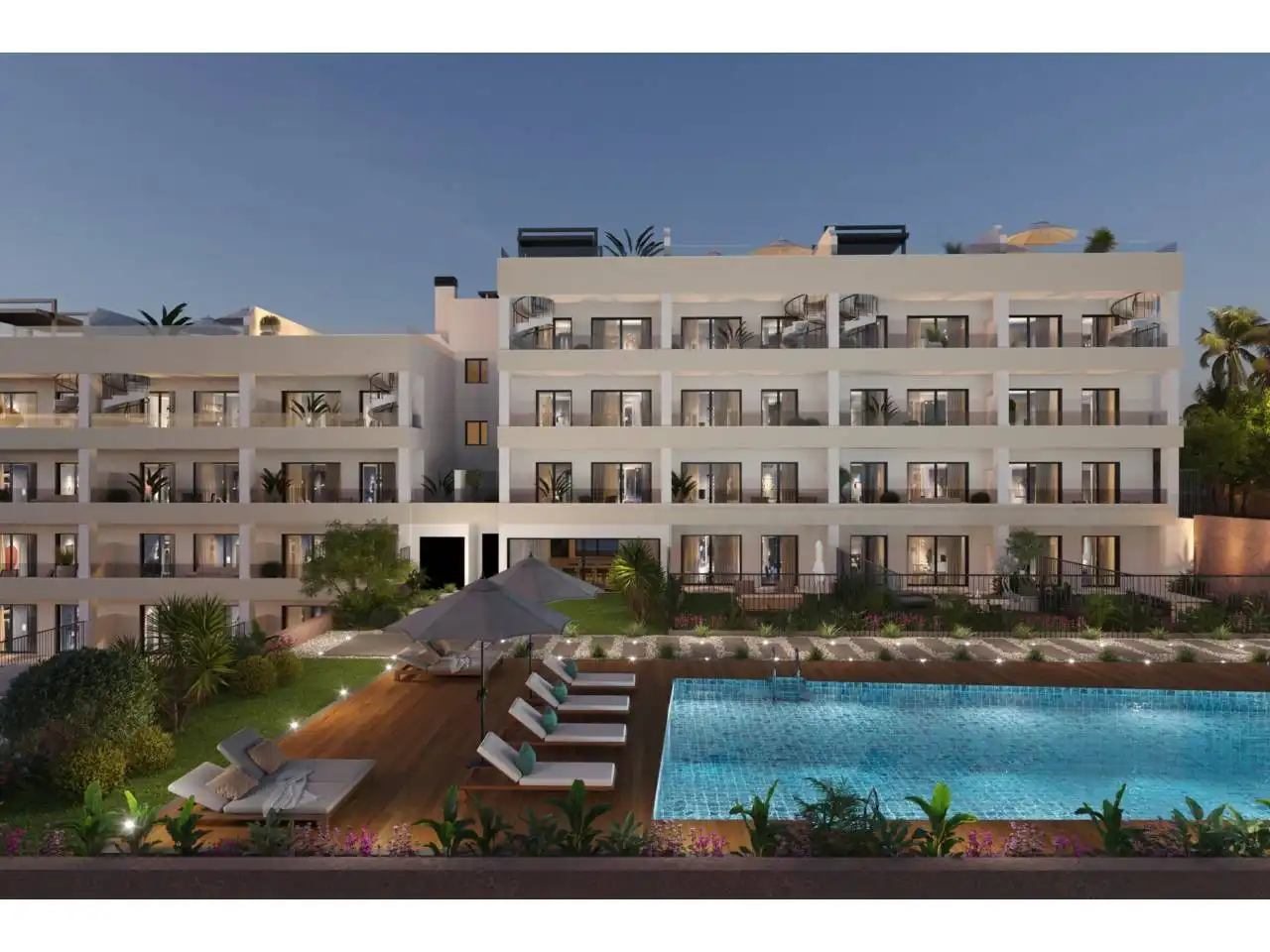 Exterior view of Flat for sale in Torrox  with Terrace, Alarm and Community pool