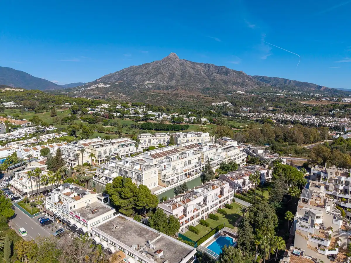 Exterior view of Detached homes for sale in Marbella  with Air Conditioner, Terrace and Community pool