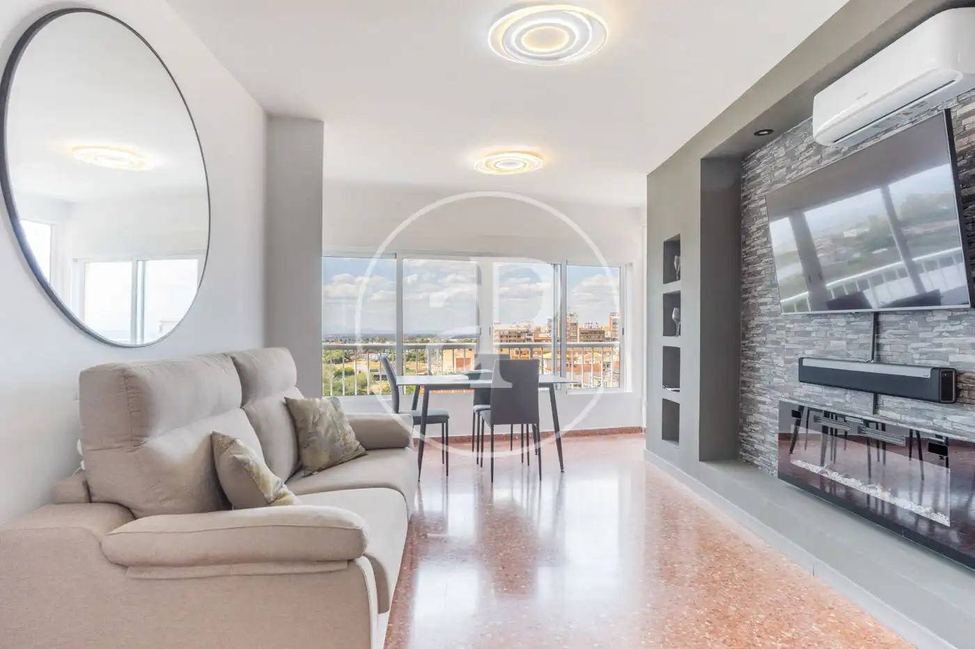 Living room of Flat for sale in Sueca  with Air Conditioner, Heating and Balcony