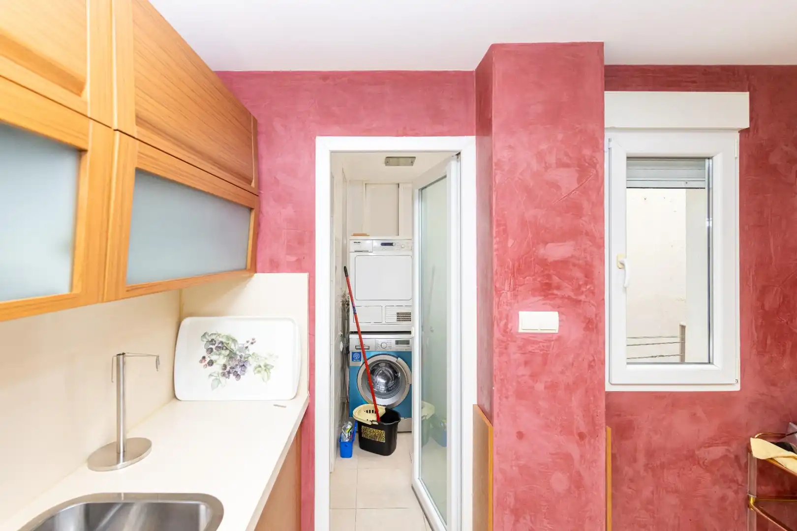 Kitchen of Flat for rent in Granada  with Air Conditioner, Furnished and Balcony