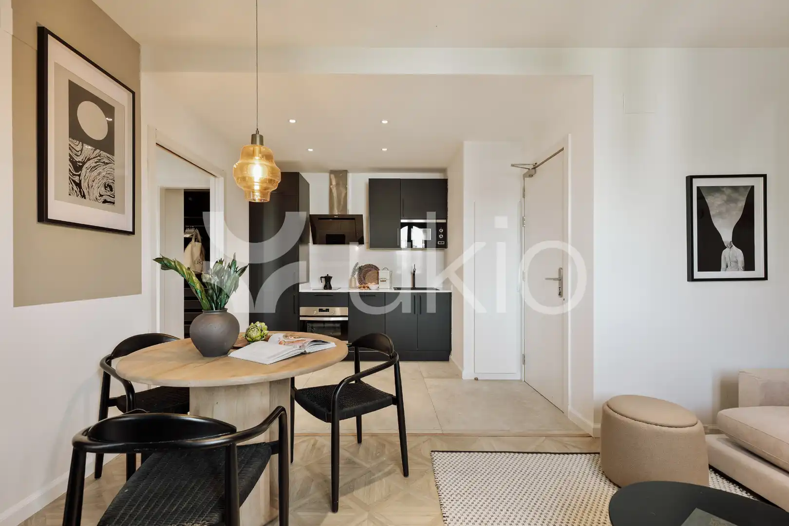 Sala d'estar de Apartament de lloguer en Barcelona amb Aire condicionat, Calefacció i Moblat
