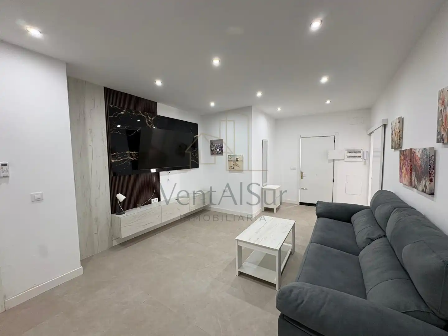 Living room of Houses for sale in Sanlúcar de Barrameda  with Air Conditioner, Terrace and Furnished