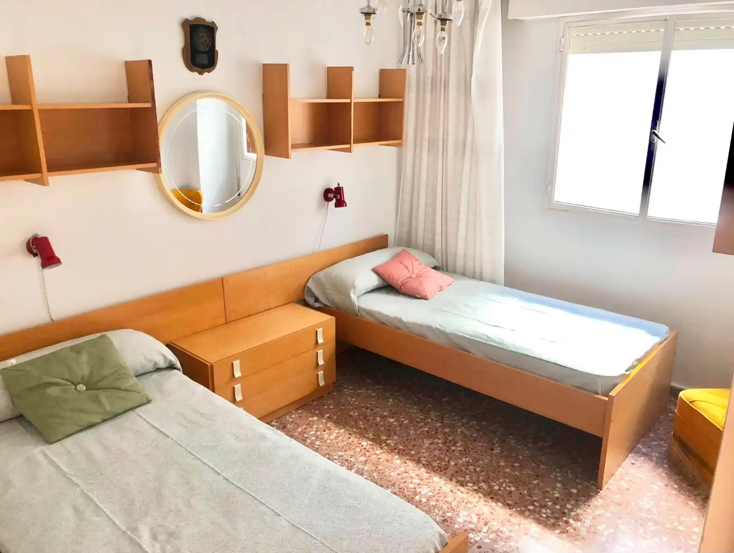 Dormitori de Apartament de lloguer en Cartagena amb Aire condicionat, Moblat i Rentadora
