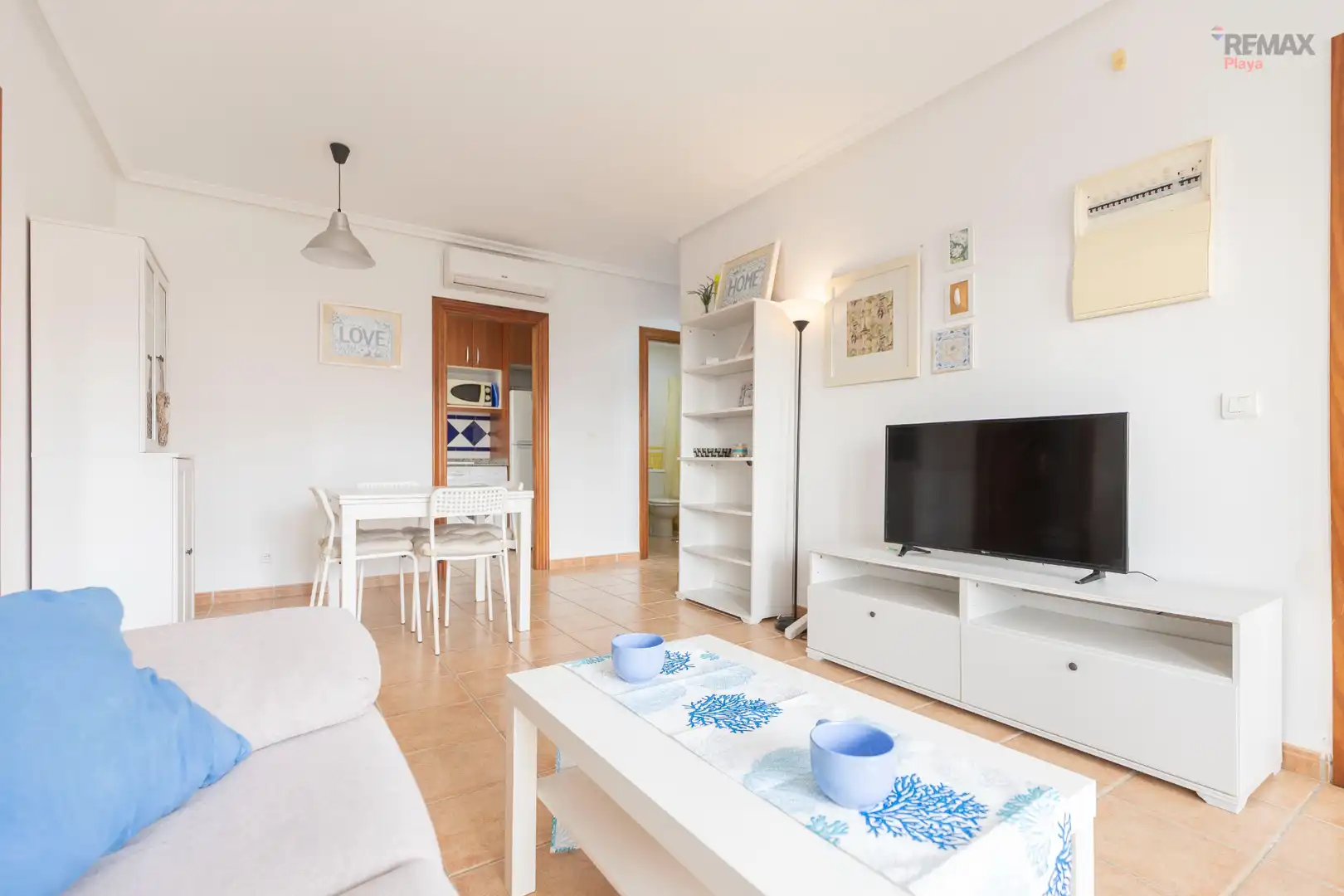 Wohnzimmer von Dachboden zum Verkauf in Vera mit Klimaanlage, Terrasse und Gemeinschaftspool