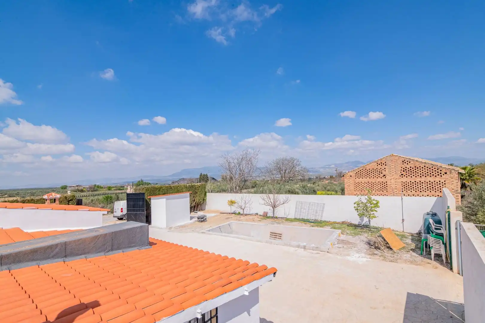 Terraza de Finca rústica de alquiler en Chauchina con Aire acondicionado, Terraza y Trastero