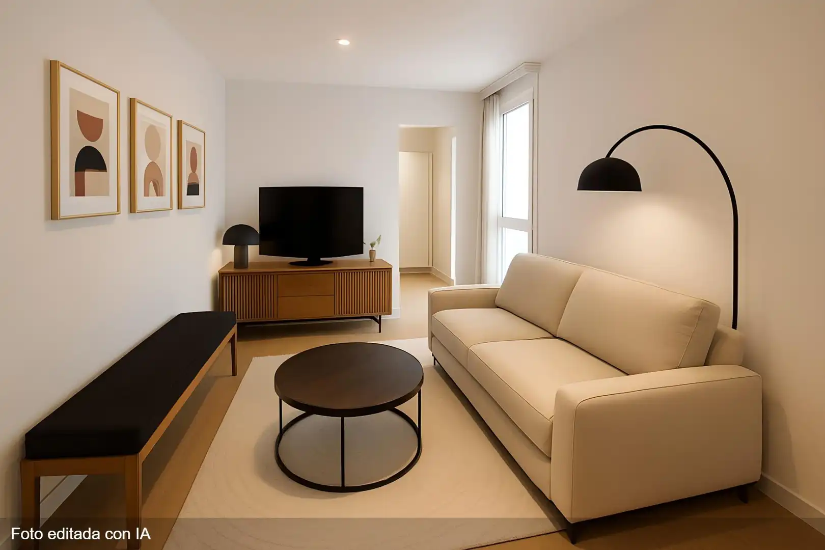 Sala de estar de Piso en venta en Roquetas de Mar con Aire acondicionado y Terraza