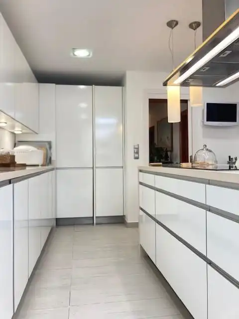 Cuina de Casa o xalet en venda en Roquetas de Mar amb Aire condicionat, Calefacció i Jardí privat