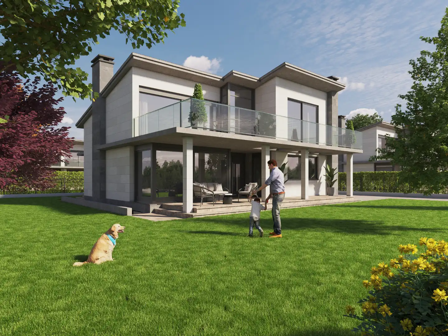 Xalet d'obra nova amb jardí en venda a Boo