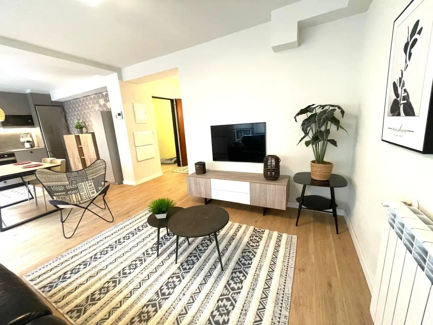 Sala de estar de Piso en venta en Orio con Calefacción, Parquet y Terraza