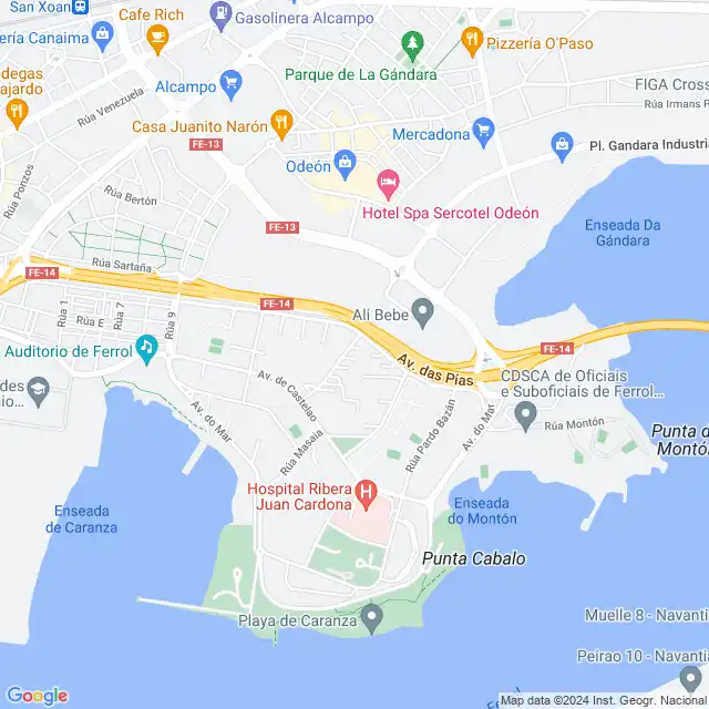 Vista exterior de Piso en venta en Ferrol