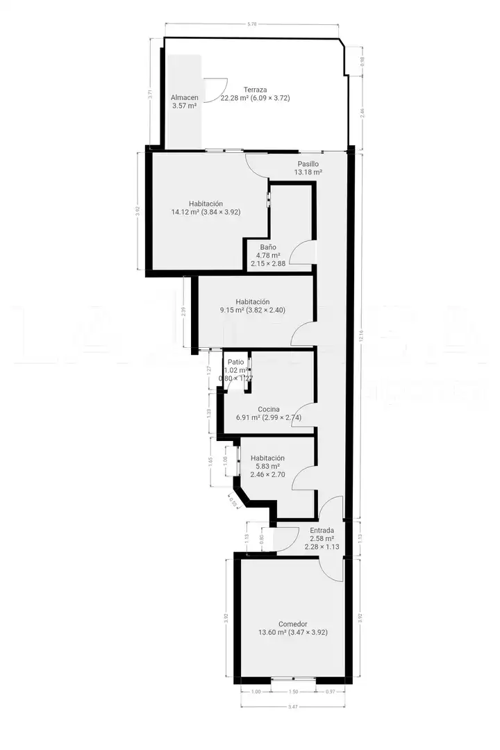 Ático en venta en Santa Coloma de Gramenet con Calefacción, Terraza y Trastero